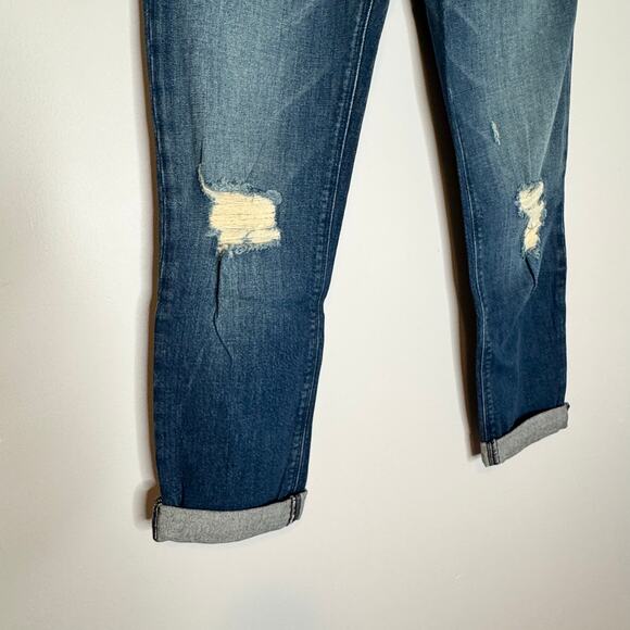 Black Orchid Distressed Blue Denim Jeans Cotton Blend Women 26 NWT - Picture 4 of 8